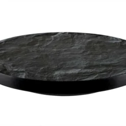 Lazy Susan - SLATE Design - 3 Different Sizes - For Kitchen Table Top -Endurance Sales lazy susan wood table slate front view of product 1773a00e a43a 4532 9e80 4ac1f98cb1f4
