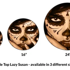 Lazy Susan - PRISCILA - 3 Different Sizes - For Kitchen Table Top -Endurance Sales lazy susan wood table top daniel esparza priscila size comparison