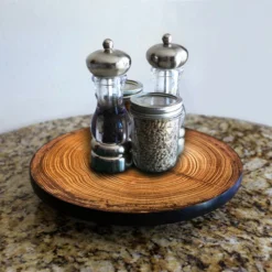 Lazy Susan - TREE RING Designs - 3 Different Sizes - For Kitchen Table Top -Endurance Sales lazy susan wood table tree rings main picture bpc