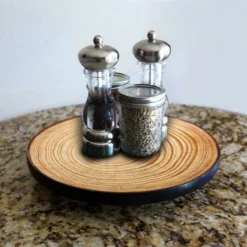 Lazy Susan - TREE RING Designs - 3 Different Sizes - For Kitchen Table Top -Endurance Sales lazy susan wood table tree rings main picture bpc 1 1