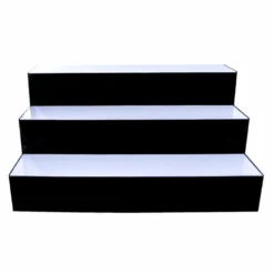 BarConic® Acrylic Bottle Display Shelf - 3 Tier - Multi Colored Lights - Several Lengths -Endurance Sales led ac 3 bds main