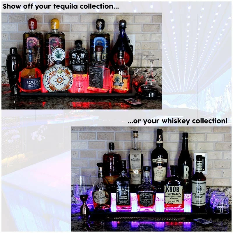 LED Counter Caddies™ - Slate Straight Shelf - Liquor/Wine Bottle Display - 24" Length W/ T-Molding 12 LED Counter Caddies™ - Slate Straight Shelf - Liquor/Wine Bottle Display - 24" Length W/ T-Molding - Image 10