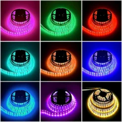LED 5050 Water-Resistant Light Strip Kit - 5 Meter Roll - 10MM - IP65 - RF Controller -Endurance Sales led light strip 5050 5 meter roll with different colors 1 1 1