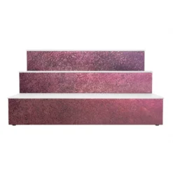 BarConic® LED Liquor Bottle Display Shelf - 3 Steps - Aged Bronze - Several Lengths -Endurance Sales led shelves aged bronze 3 tier 1