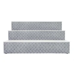 BarConic® LED Liquor Bottle Display Shelf - 3 Steps - Diamond Plate Print - Several Lengths 9 BarConic® LED Liquor Bottle Display Shelf - 3 Steps - Diamond Plate Print - Several Lengths -Endurance Sales led shelves diamond plate 3 tier 1