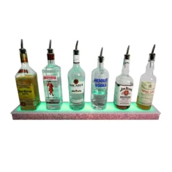 BarConic® LED Liquor Bottle Display Shelf - Low Profile - 1 Step - Aged Bronze - Several Lengths 14 BarConic® LED Liquor Bottle Display Shelf - Low Profile - 1 Step - Aged Bronze - Several Lengths -Endurance Sales led shelves diamond plate low profile 8 1 1