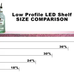 BarConic® LED Liquor Bottle Display Shelf - Low Profile - 1 Step - Aged Bronze - Several Lengths 15 BarConic® LED Liquor Bottle Display Shelf - Low Profile - 1 Step - Aged Bronze - Several Lengths -Endurance Sales led shelves diamond plate low profile 9 1 1