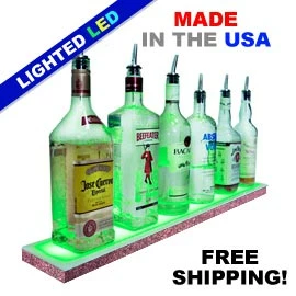 BarConic® LED Liquor Bottle Display Shelf - Low Profile - 1 Step - Aged Bronze - Several Lengths 9 BarConic® LED Liquor Bottle Display Shelf - Low Profile - 1 Step - Aged Bronze - Several Lengths - Image 7