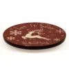 Let It Snow Red Christmas Themed CUSTOMIZABLE Lazy Susan - Size Options -Endurance Sales let it sbow lazy susan christmas web2
