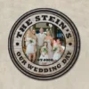 Custom Wood Barrel Top - WEDDING -18" Diameter 1 Custom Wood Barrel Top - WEDDING -18" Diameter -Endurance Sales lg bt kc barr sign wedding web3