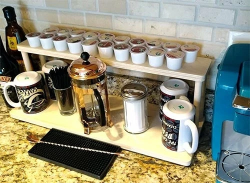 CHOOSE YOUR PATTERN - Counter Caddies™ - 24 INCH STRAIGHT UNIT W/ K-Cup Holes 20 CHOOSE YOUR PATTERN - Counter Caddies™ - 24 INCH STRAIGHT UNIT W/ K-Cup Holes - Image 18