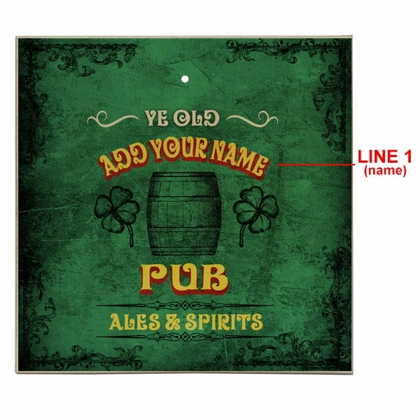 ADD YOUR NAME Large Tabletop Ring Toss Game - Irish 4 ADD YOUR NAME Large Tabletop Ring Toss Game - Irish - Image 2