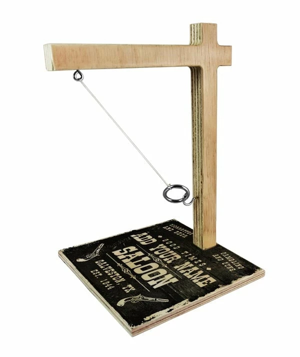 ADD YOUR NAME Large Tabletop Ring Toss Game - Saloon 3 ADD YOUR NAME Large Tabletop Ring Toss Game - Saloon