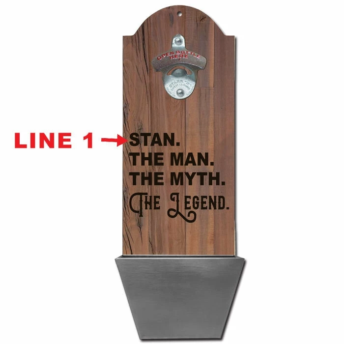 Custom Round Top Plaque With Cap Catcher - Man, Myth, Legend 4 Custom Round Top Plaque With Cap Catcher - Man, Myth, Legend - Image 2