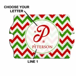 Custom Tavern Shaped Wood Bar Sign - Holiday Monogram -Endurance Sales lg sign plq holmono holiday monogram wood wall sign chevron how