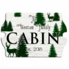 Custom Tavern Shaped Wood Bar Sign - Cabin -Endurance Sales lg sign plq tav cab cabin woods themed wall sign main