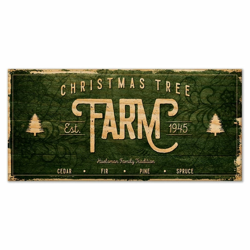 CUSTOMIZABLE Large Vintage Wooden Holiday Bar Sign - Christmas Tree Farm - 11 3/4" X 23 3/4" 3 CUSTOMIZABLE Large Vintage Wooden Holiday Bar Sign - Christmas Tree Farm - 11 3/4" X 23 3/4"