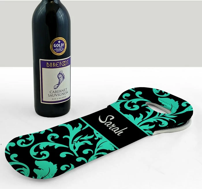 ADD YOUR NAME Wine Totes - Floral Pattern - Several Design Options 5 ADD YOUR NAME Wine Totes - Floral Pattern - Several Design Options - Image 3
