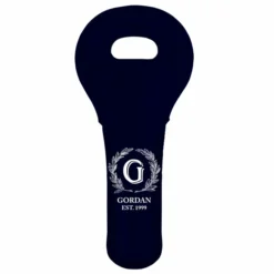 ADD YOUR NAME Wine Totes - Monogram Design - Several Color Options -Endurance Sales lg wt 67 mono custom monogram wine bottle carrier blue