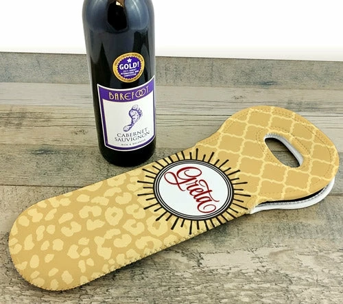 CUSTOMIZABLE Wine Tote - Leopard 6 CUSTOMIZABLE Wine Tote - Leopard - Image 4