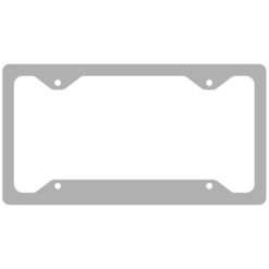 License Plate Frame - Gray