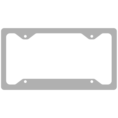 License Plate Frame - Gray 3 License Plate Frame - Gray