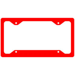 License Plate Frame - Red