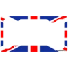 License Plate Frame - UK Flag 2 License Plate Frame - UK Flag -Endurance Sales lic cover 0000s 0012 uk union jack 2