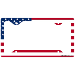 License Plate Frame - US Flag