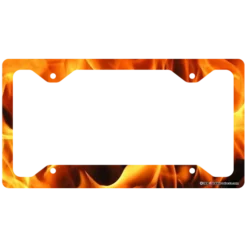 License Plate Frame - Flames