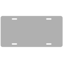 Custom License Plate - Gray