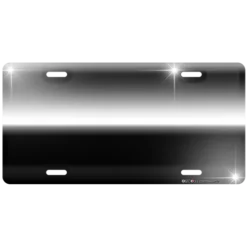 Custom Aluminum License Plate - Faux Chrome