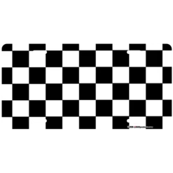 Custom License Plate - Racing Flag