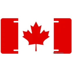 Custom License Plate - Canada Flag