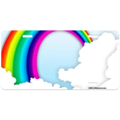 Custom License Plate - Rainbow