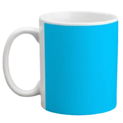 Custom Coffee Mug - Light Blue - 11 Ounce