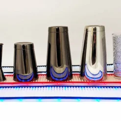 LED Bar Mats (3 3/4" W X 23 3/8" L) - 3 Color Options - Red, White, And Blue -Endurance Sales lighted bar mat bpc 4