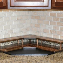 Counter Caddies™ - "LIQUOR" Themed Artwork - Corner Shelf -Endurance Sales liquor shelf corner 3