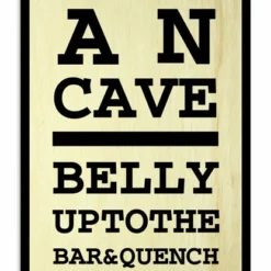 Man Cave Eye Chart– Large (11 3/4" X 23 3/4") Kolorcoat™ Wood Bar Sign