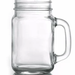 BarConic® 16 Oz Mason Jar Mug Glass – With Handle