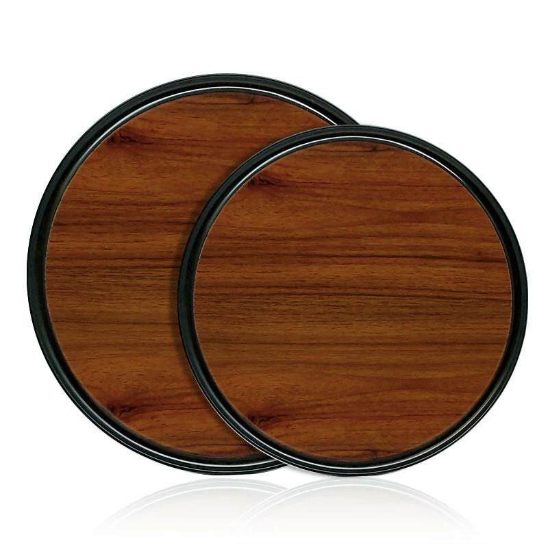 Melamine Wood Grain Non-Slip Trays - Size Options 3 Melamine Wood Grain Non-Slip Trays - Size Options