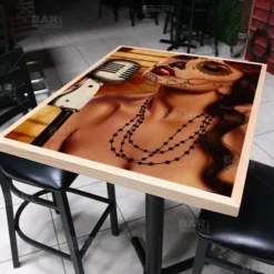 Mi Cancion 24" X 30" Wooden Table Top - Two Types Available -Endurance Sales mi cancion 24 x 30 wooden table top with featured artist daniel esparza bpc 800