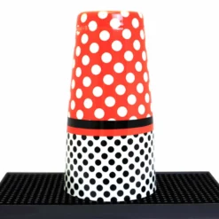 Cocktail Shaker Tin - Printed Designer Series - 28oz Weighted - Minnie Mouse Polka Dots -Endurance Sales mini mouse 28ounce shaker tin 2 bp