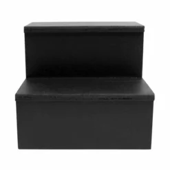 Wooden Liquor Shelves - 2 Tier - Black -Endurance Sales mix master liquor shelf 2 tier black 9 1