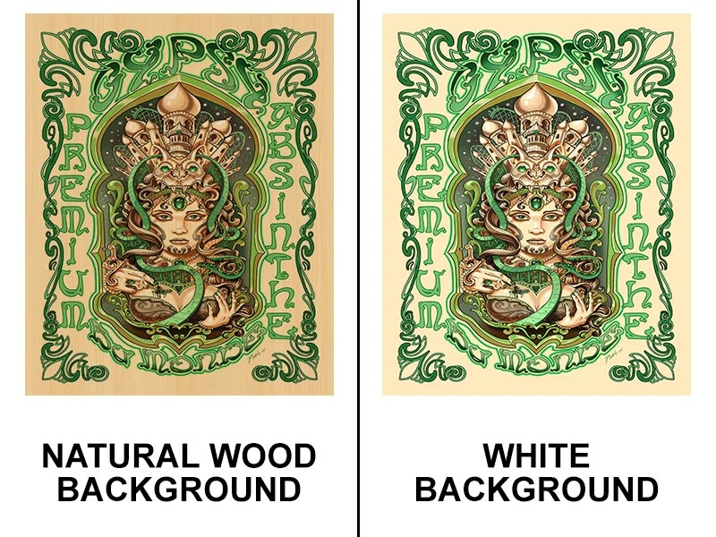 Absinthe 24" X 30" Wooden Table Top - Two Types Available 7 Absinthe 24" X 30" Wooden Table Top - Two Types Available - Image 5