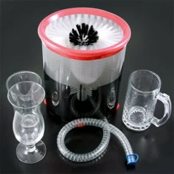 Glass Mug Washer With Drain Hose - Self Contained