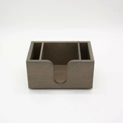 Wooden Bar Napkin & Straw Caddy - Earl Grey -Endurance Sales napkin caddy earl grey 2