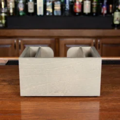 Wooden Bar Napkin & Straw Caddy - Earl Grey -Endurance Sales napkin caddy earl grey 8