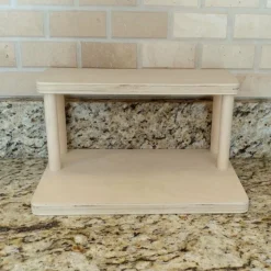 Counter Caddies™ - NATURAL - 12" STRAIGHT Shelf - Culinary / Spice Rack -Endurance Sales natural 12in kit web2