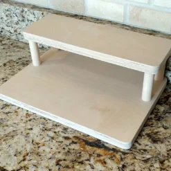 Counter Caddies™ - NATURAL - 12" STRAIGHT - Liquor/Wine Bottle Display